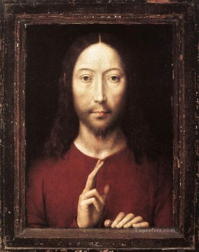 Christus seinen Segen 1481 Religiosen Geben Hans Memling Ölgemälde